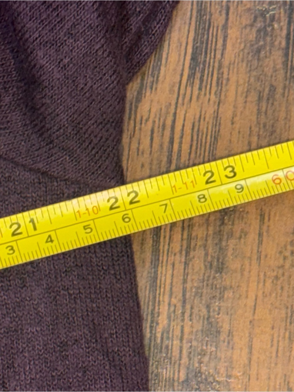 Market & Spruce Cozy Raglan Sweatshirt Pullover Top - Dark Plum Purple - Size XL - Picture 4 of 7